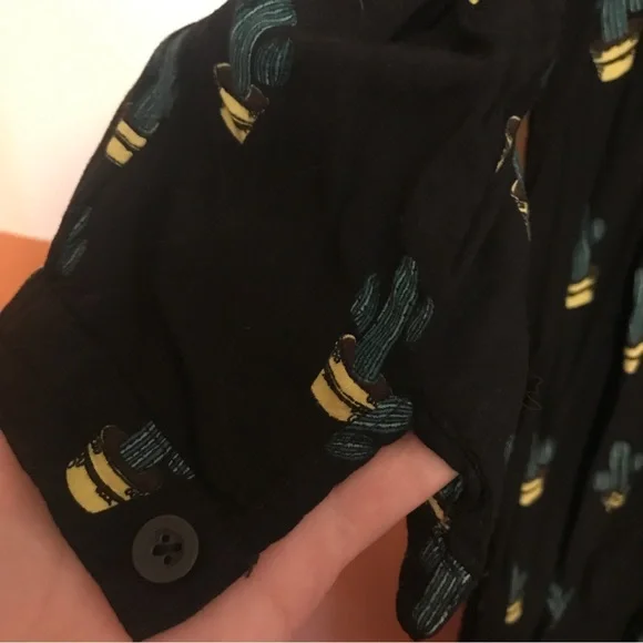 Mini cactus print shirt dress - Picture 4 of 4